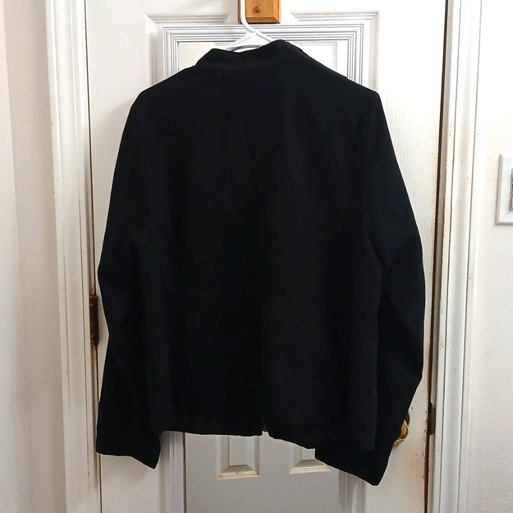 Black Suede Jacket size 16 - Picture 7 of 10
